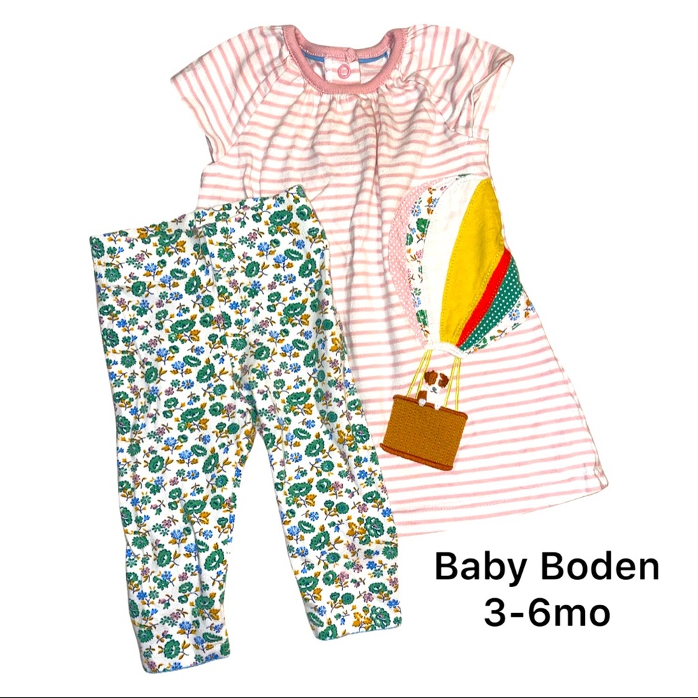 Baby Boden 2 pc set Size: 3-6mo